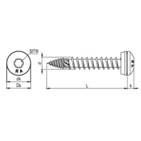 RP-TD-FK Bohr Flach-RK 6,0 x 40 VG SIT® 25 A2/Bimetall E12