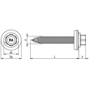 RP-T2  6,0xL | Dünnblechschraube > auch für Photovoltaik 
