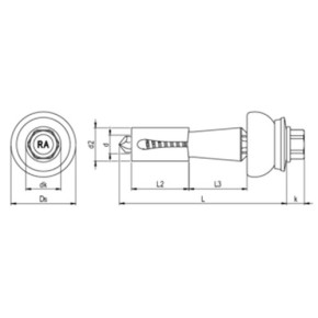 DSH-2-Z Abstandsset auf Stahl-UK | Komplettpaket für Lichtplattenbefestigung
