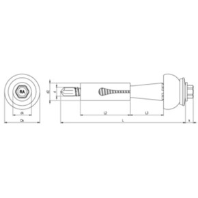 DSH-2-Z Abstandsset auf Stahl-UK | Komplettpaket für Lichtplattenbefestigung