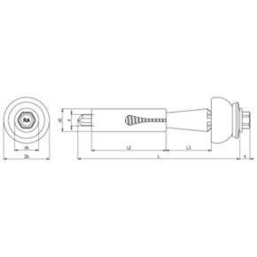 DSH-2-Z Abstandsset auf Stahl-UK | Komplettpaket für Lichtplattenbefestigung