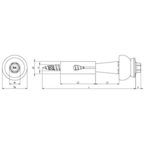 DSH-2-A Abstandsset auf Holz-UK | Komplettpaket für Lichtplattenbefestigung