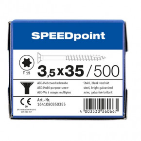 ABC-Mehrzweckschraube SPEEDpoint -SK- T-15 TG vz 3,5x35/24