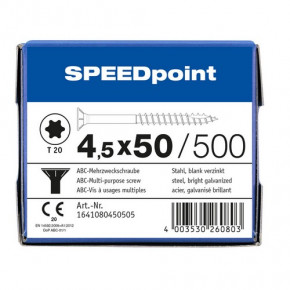 ABC-Mehrzweckschraube SPEEDpoint -SK- T-20 TG vz 4,5x50/30