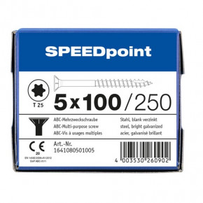 ABC-Mehrzweckschraube SPEEDpoint -SK- T-25 TG vz 5x100/60