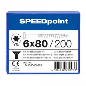 ABC-Mehrzweckschraube SPEEDpoint -SK- T-30 TG vz 6x80/52