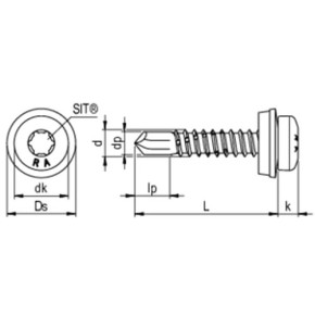 RP-K-LK | Befestigung von Alu- und Stahlprofilblechen auf Alu- und Stahl-UK