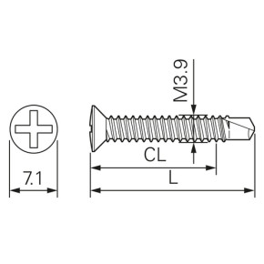 SFS Blendrahmenbefestiger SP3/9-M3,9x16-GSW