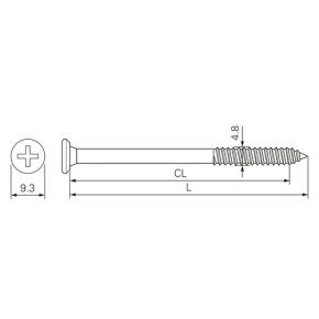 SFS Kopplungsschraube SP1/70-G-4,8x80 GS