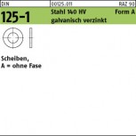 DIN 125 Unterlegscheibe 140 HV Form A  -  galvanisch verzinkt