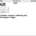 DIN 435 Keilscheibe 14% für Doppel T-Träger - verzinkt