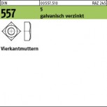 DIN 557 Vierkantmutter - galvanisch verzinkt