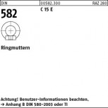 DIN 582 Ringmutter C15E  -  Stahl blank