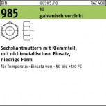 DIN 985 Sicherungsmutter m. KSt-Klemmteil KL10 - verzinkt