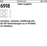 DIN 6918 C 45 Keilscheibe 8% für HV Verbindungen - Stahl blank