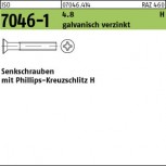 ISO 7046 -1  Senkkopfschraube 4.8 mit Kreuzschlitz H - galvanisch verzinkt