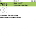 DIN 7349 U-Scheiben für Schrauben mit schweren Spannstiften / 100/200HV galv. verzinkt