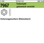 DIN 7967 Sicherungsmutter (Palmutter) - Federstahl galv. verzinkt / ACHTUNG: Norm wurde zurückgezogen