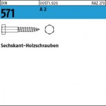 DIN 571 Sechskant-Holzschraube - Edelstahl A2
