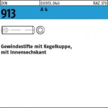 DIN 913 Gewindestift mit Kegelkuppe u. Innensechskant - Edelstahl A4 >> siehe ISO 4026