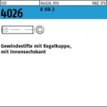 ISO 4026 Gewindestift mit Kegelkuppe u. Innensechskant - Edelstahl A1/A2