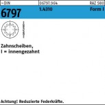 DIN 6797 Federscheibe I innen gezahnt - rostfrei 1.4310 
