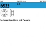 DIN 6923 Sechskantmutter m. Flansch - Edelstahl A4