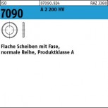ISO 7090 Unterlegscheibe 200 HV  -  Edelstahl A2