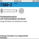 ISO 7380 -2 Flachkopf-Schraube mit Bund u. Innensechskant - Edelstahl A2
