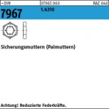 DIN 7967 Sicherungsmutter (Palmutter) - Edelstahl 1.4310 / ACHTUNG: Norm wurde zurückgezogen
