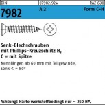 DIN 7982 Senk-Blechschraube Kreuzschlitz H - Edelstahl A2