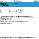 DIN 7984 Zylinderkopf-Schraube mit niedrigem Kopf - Edelstahl A2