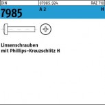 DIN 7985 Linsenkopf - Schraube H - Edelstahl A2