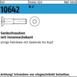 ISO 10642 Senkschraube mit Innensechskant | Edelstahl A2 (DIN 7991)