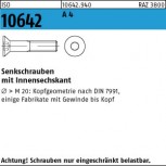 ISO 10642 Senkschraube mit Innensechskant | Edelstahl A4 (DIN 7991)