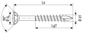 SPAX Linsen-Senkkopf m. CUT-Spitze  T-Star plus A2