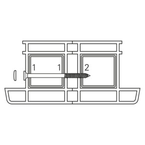 SFS Abdeckkappen für Kopplungsschrauben CC-SP RAL 1015