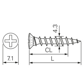 SFS Fensterbankschraube SPT/30-S-D10/T20-P4,5x35 VE 1000