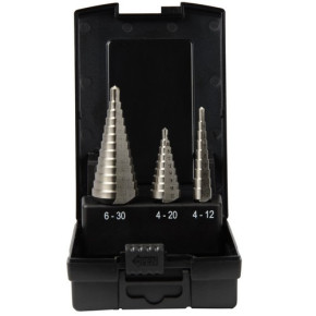 Stufenbohrer gerade Nut Set ECO HSS-Co 5% 3tlg
