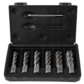 WELDON Kernbohrer-Set HSS-Co 5% 7-tlg. 