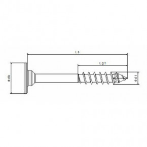 SPAX KORPUSVERBINDER  T-20 TG VERNICKELT 4,0x30/16