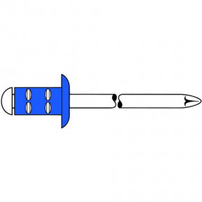 Gesipa PolyGrip Blindniete Stahl/Stahl Flachrundkopf