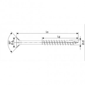 ABC-Mehrzweckschraube SPEEDpoint -SK- T-25 TG vz 5x90/60