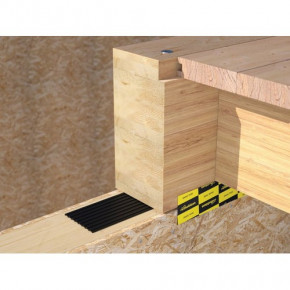 rothoblaas TRACK SOUNDPROOFING PROFILE 85mmx4,5mmx50m