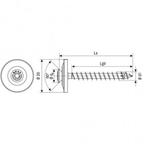 SPAX SPENGLERSCHRAUBE A2  T-20 4CUT DS 20MM 4,5x45/37