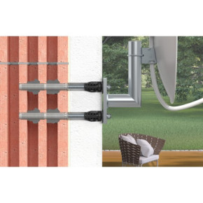 Fischer TherMax II | neue Generation | Die sichere Abstandsmontage von schweren Lasten am Wärmedämmverbundsystem